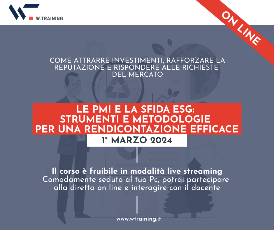 LE PMI E LA SFIDA ESG: STRUMENTI E METODOLOGIE PER UNA RENDICONTAZIONE ...